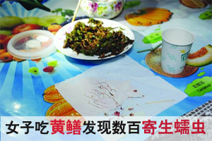 女子吃黄鳝后发现盘内上百寄生虫蜷缩蠕动