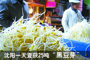 尿素兽药催出毒豆芽 长期食用可致癌