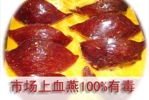 血燕抽检报告显示市场上的血燕100%是“毒燕”