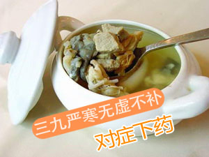 三九严寒需进补